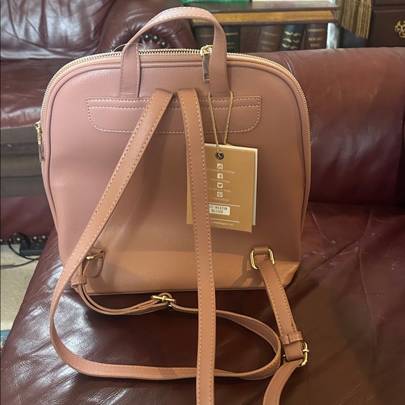 Miztique Blush Leather Backpack - Picture 2 of 8